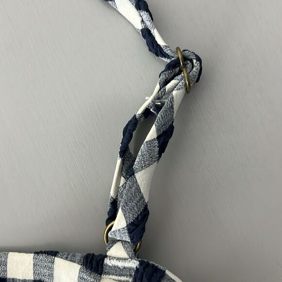 NWT Andie Swim The Amor Top and 90s High Waisted Bottom Set in Twilight Gingham - Picture 8 of 16